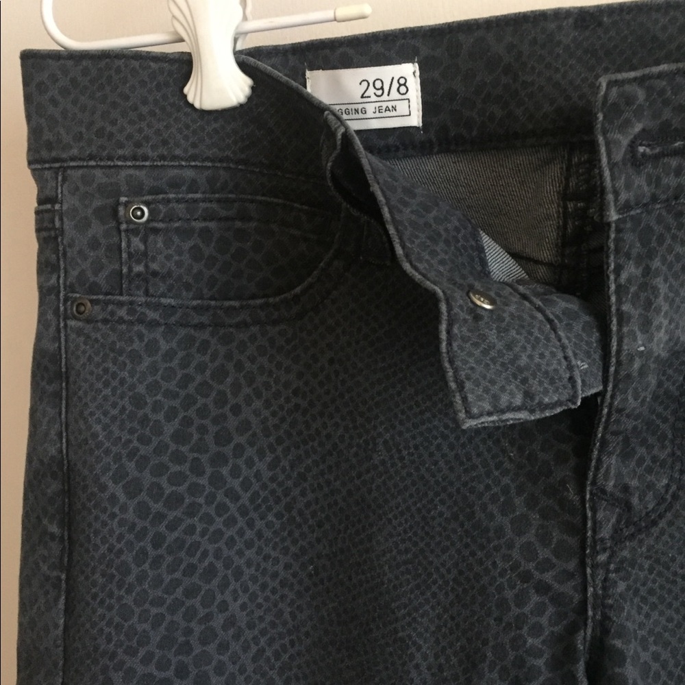 Gray Snakeskin leggings from Gap